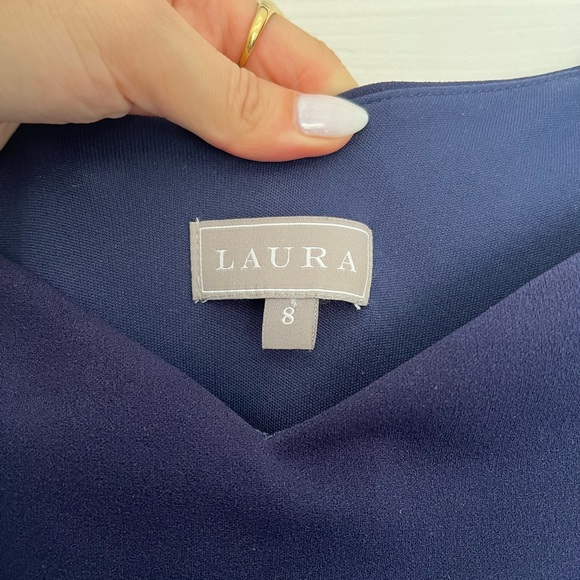 Navy Laura Special Occasion Dress - Picture 5 of 6